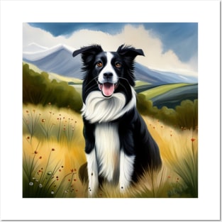 Border Collie in the Countryside Posters and Art
